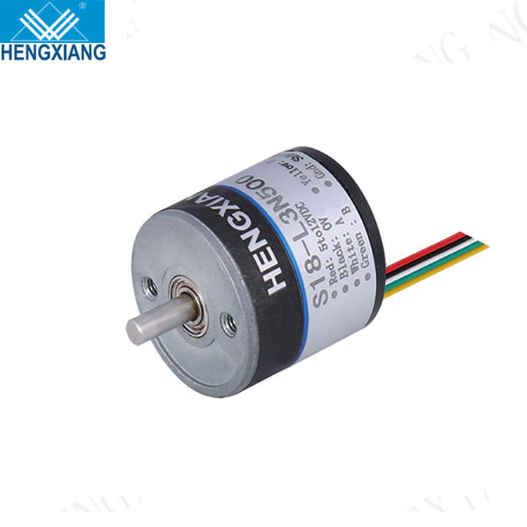 S18 Small Encoder Solid Shaft 2.5mm Robot Machine 36ppr NPN PNP Incremental Rotary