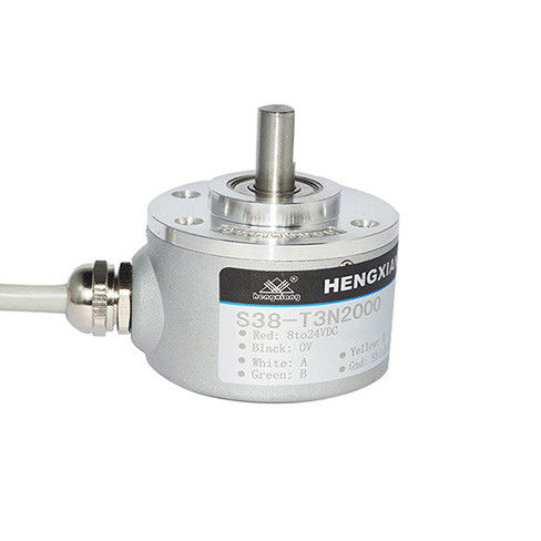 Solid Shaft High Resolution Encoder Small Size ABZ Phase NPN Circuit Signal