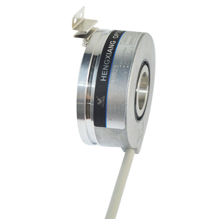 KC76 Keyway High Resolution Rotary Encoder Push Pull Output 32768ppr Through Hole With Slot