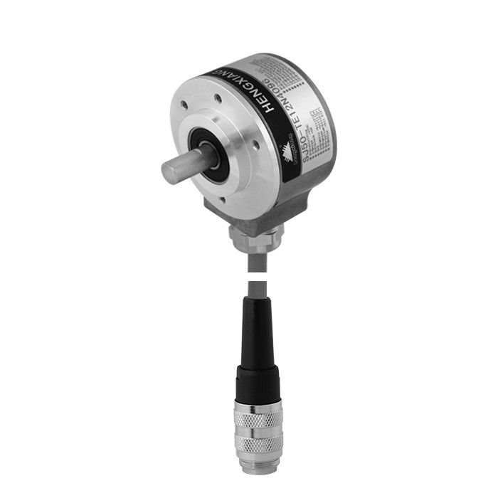 Gray Code Output 10 Bit Single Turn Absolute Encoder , Endless Rotary Encoder Solid Shaft 8mm