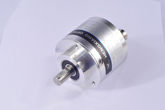 S58 Quadrature Rotary Encoder Solid Shaft Encoder Complementary Output With Alarm / Sensing