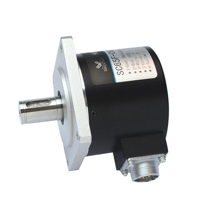 SC65F Heavy Duty Solid Shaft Encoder 15mm With Keyway 5 * 5mm Push Pull Output