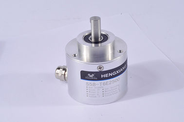 Push - Pull Heavy Duty Encoder Complementary Output S58 Solid Shaft Encoder Socket At Side